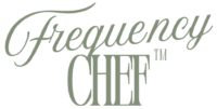 Frequency Chef logo representing high-frequency cooking, holistic wellness, and vibrant, organic recipes.